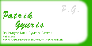 patrik gyuris business card